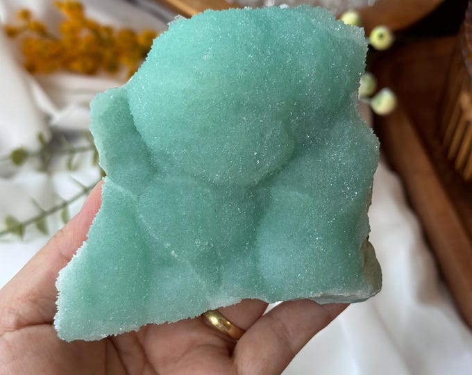 Aqua Blue Aragonite Specimen ~ High Quality