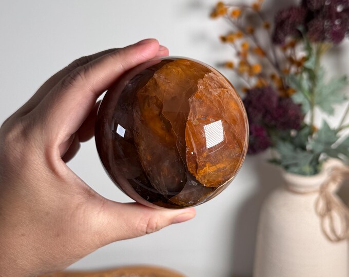 80mm Golden Healer Quartz Sphere ~ Brazil
