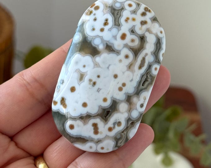 8th Vein Orb Ocean Jasper Palmstone ~ High Quality