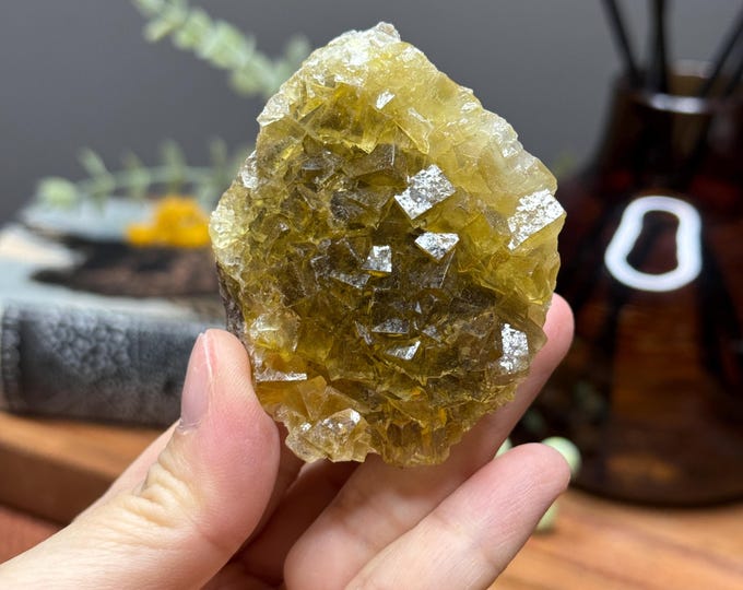 Spanish Yellow Fluorite Specimen