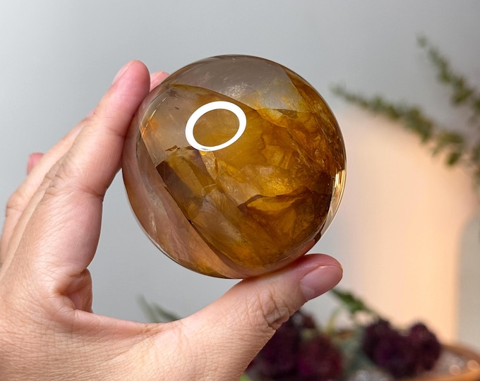 High Quality Golden Healer Quartz Sphere ~ Madagascar