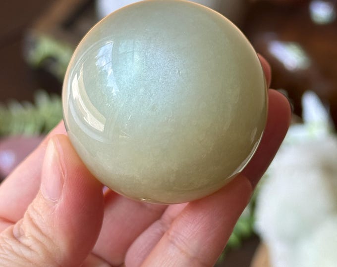 Sage Green Moonstone ~ 46mm