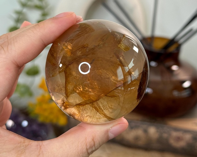 High Quality Golden Healer Quartz Sphere ~ Madagascar