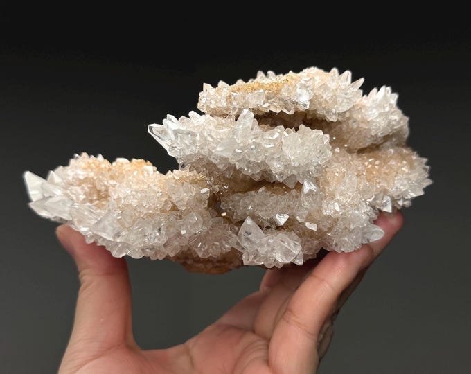 Featured listing image: 1.2 lb Flower Calcite Specimen ~ Icy and Sparkly