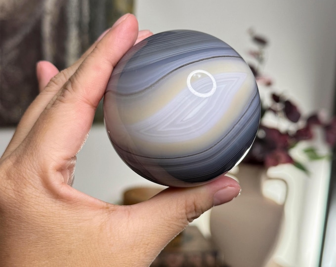 Banded Agate Sphere ~ Beautiful Banding