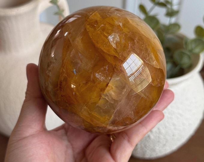 93mm Golden Healer Quartz Sphere ~ Brazil