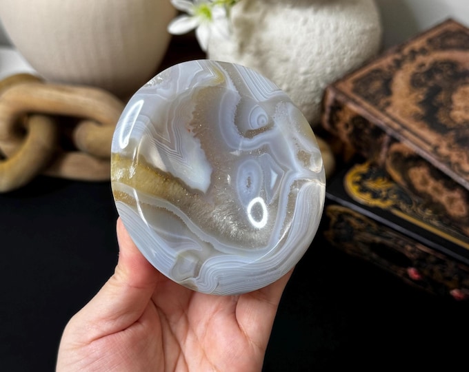 Banded Agate Bowl ~ Small Crystal Bowl