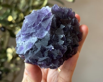 Dark Purple Fluorite Specimen