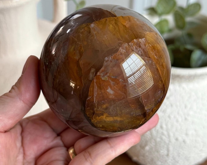 80mm Golden Healer Quartz Sphere ~ Brazil