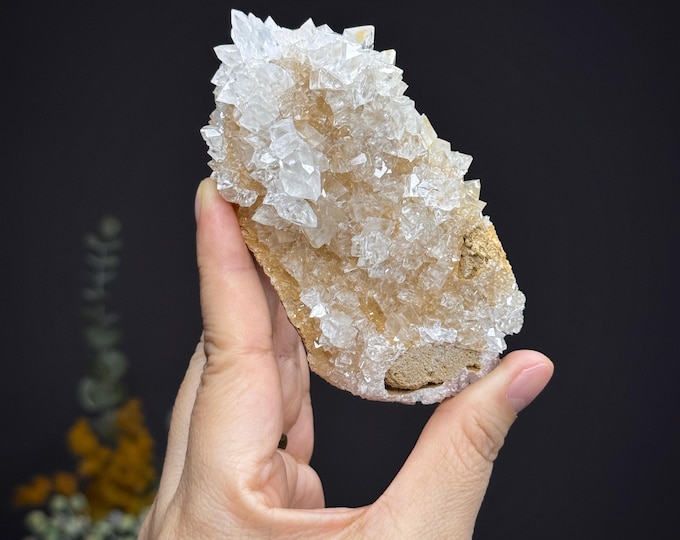 Flower Calcite Specimen ~ Icy and Sparkly