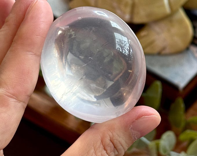 Girasol Quartz Palmstone ~High-Quality