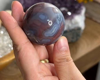 Mozambique Swazi Agate Sphere ~ High Quality