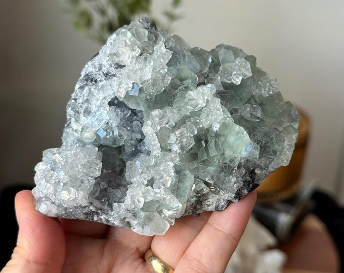 Fluorite with Calcite Specimen ~ UV-Reactive