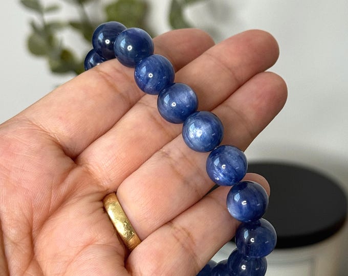 11mm Kyanite Bracelet ~ High Quality
