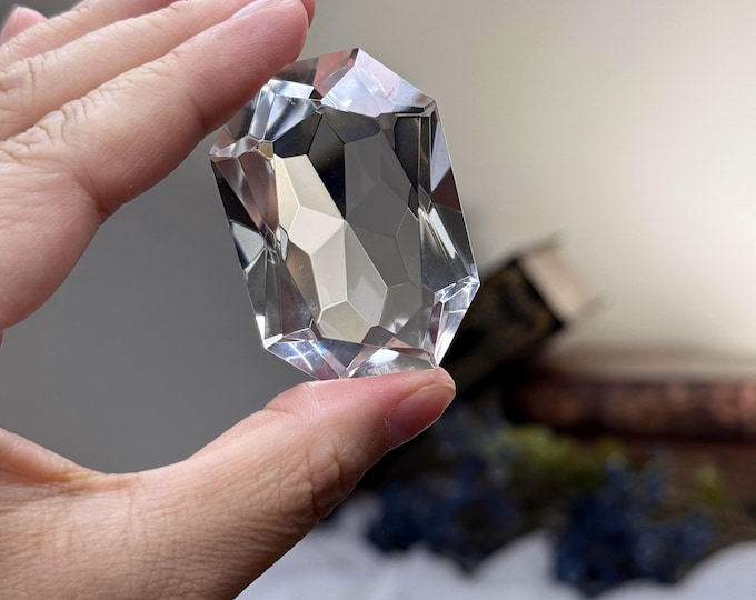 Faceted Clear Quartz Gem ~ High Quality