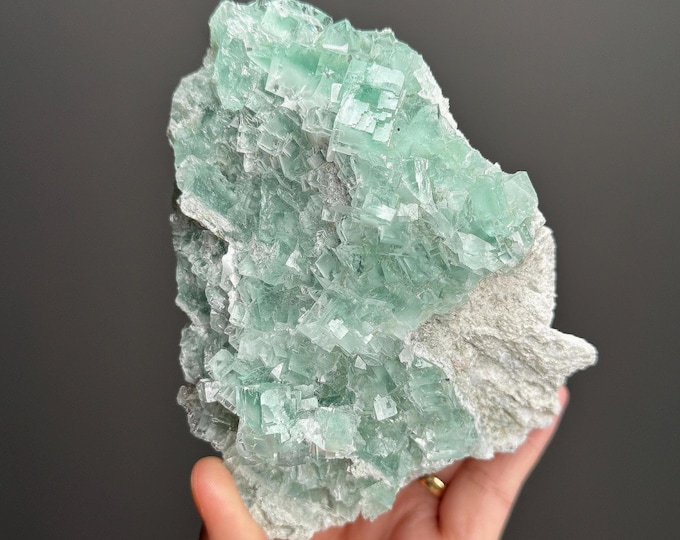 Green Cubic Fluorite Specimen ~  1.5 lb