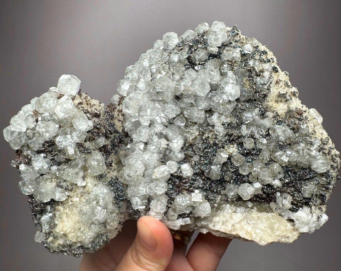 3.8 lb Chalcopyrite Calcite Specimen