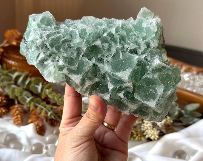 3.5 lb Druzy Cubic Fluorite Specimen ~ High Quality ~ Double Sided