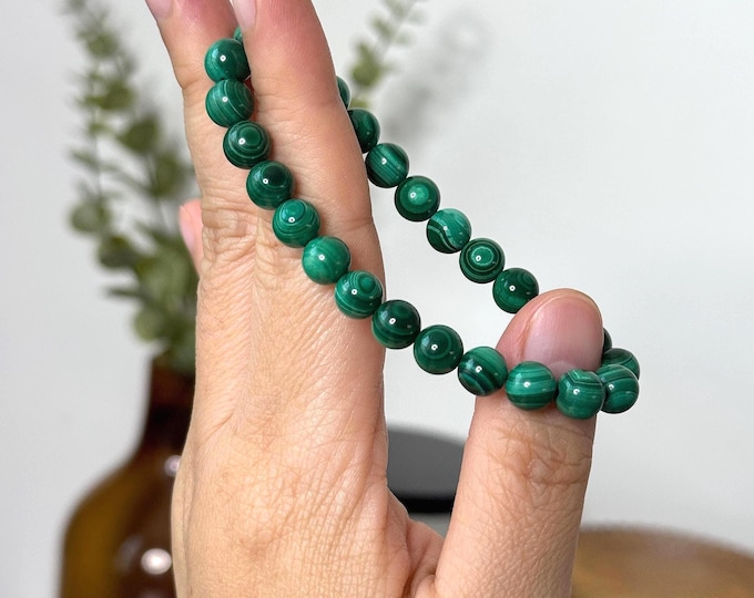 7mm Malachite Bracelet