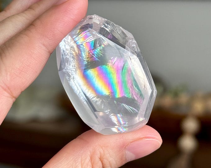 Mozambique Rainbow Rose Quartz Gem ~ High Quality