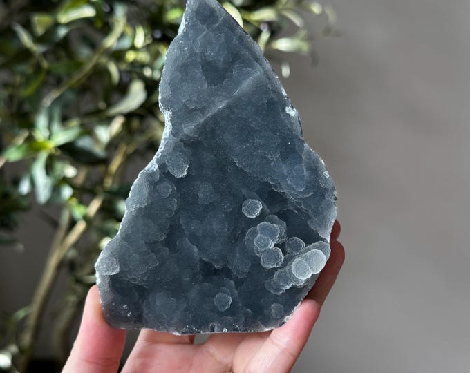 Blue-Gray Chalcedony Freeform ~ India