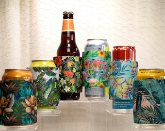 Emballage pour boissons tropicales, refroidisseurs de canettes, isolants pour boissons, à personnaliser avec votre nom ou votre texte !