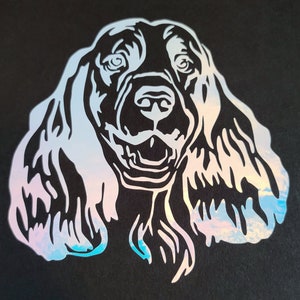 Pesonalized English Springer Spaniel Decal, Dog Decal with option for custom wording