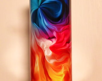 Bright, Beautiful, Colorful Soft Tie-Dye Design, 20 oz Skinny Tumbler, Personalization Available, Great Gift Idea!
