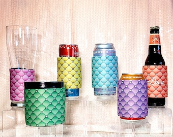 Tufted Bling Drink Slap Wrap, Can Coolers, Beverage Insulators, Personalize with Name or Own Text!