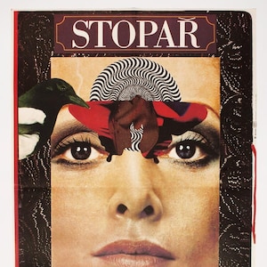 Póster original de película grande "El autoestopista", impresión checa auténtica, coleccionable de cine de 1978, recuerdos de los años 70, arte mural surrealista vintage, decoración del hogar