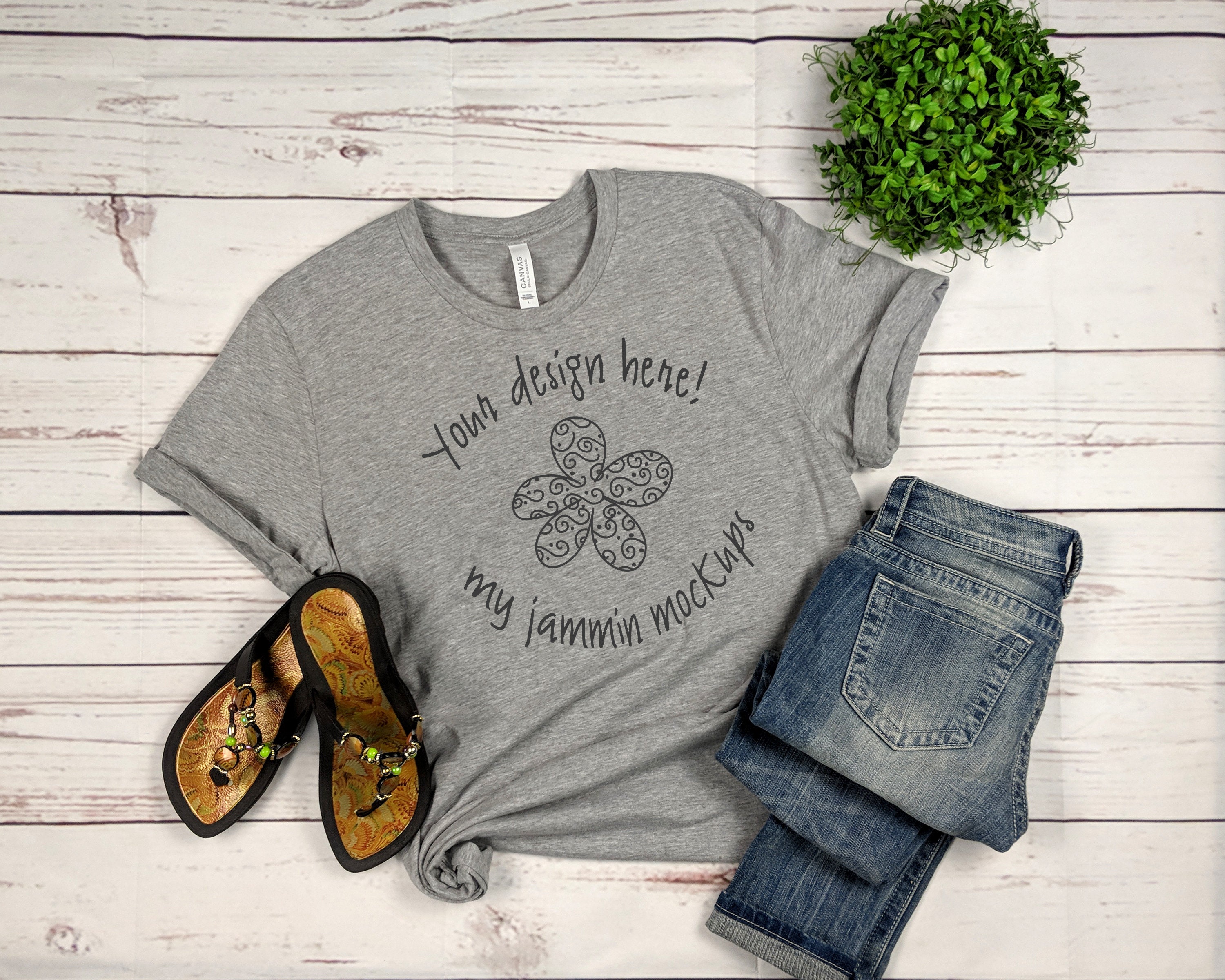 Women S Unisex Mockup Bella Canvas 3001 Athletic Heather Etsy