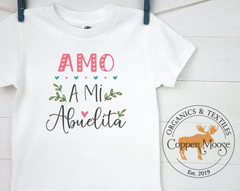 Abuela TShirt, Abuelita Kids Shirt,  Kids Clothing, Amo a mi abuelita kids shirt, MADE IN USA