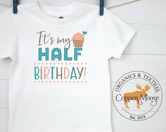 Kids Half Birthday Shirt, Half Birthday Shirt, Toddler Half Birthday Shirt, Half Birthday Girls, Half Birthday Boys