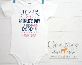 First Father's Day, 1st Father's Day, Father's Day Onesie®s®, Father's Day Baby Clothes, Father's Day Baby Girl, Father's Day Baby Boy