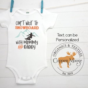 Snowboard Onesie®, Snowboard Baby, Baby Girl Snowboard, Baby Boy Snowboard, Snowboard Baby, Unisex Baby Clothes