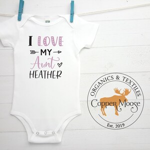 Aunt Onesie Auntie Onesie My Aunt Loves Me Onesie Aunt Baby Etsy