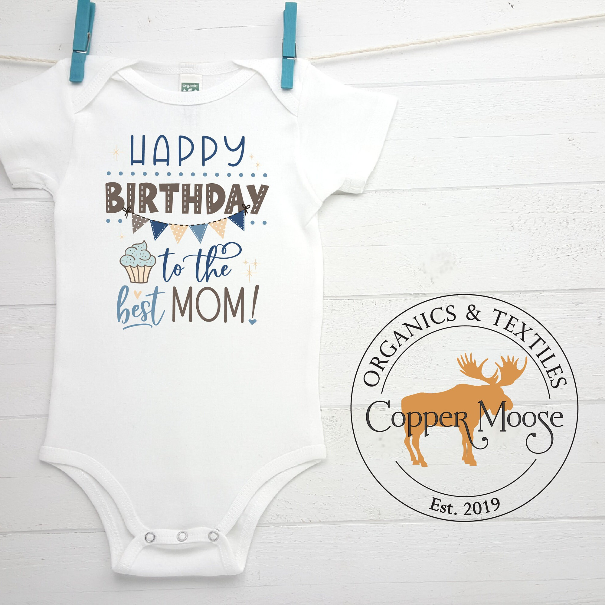 Happy Birthday Mom Onesie Personalized Birthday Onesie Mommy Birthday Onesie Mommy Birthday Baby GIrl Mommy Birthday Baby Boy