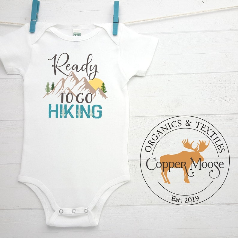 Baby Girl Clothes Ready to Go Hiking Baby Clothes Hiking Onesie\u00ae Baby Boy Clothes Organic Baby Onesie\u00aeBodysuit Adventure Baby