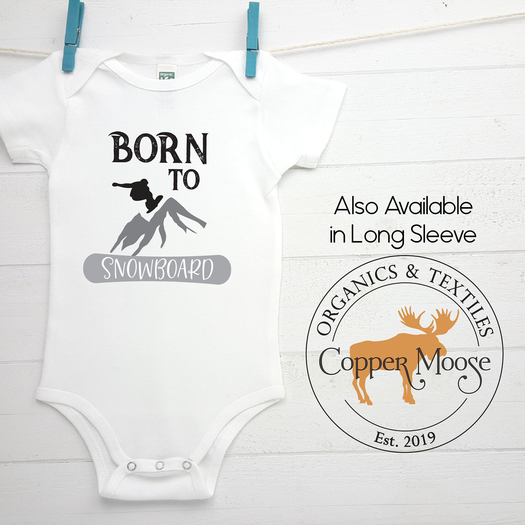 Snowboard Onesie® Snowboard Baby Baby Girl Snowboard Baby Etsy