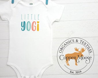 Yoga Onesie®, Yoga Baby, Abbigliamento biologico per bambini, Yoga per bambini, Compagno di yoga della mamma, yoga per bambine, yoga per neonati