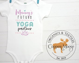 Yoga Onesie®, Yoga Baby, Organic Baby Clothes, Baby Yoga, Mommy's Yoga Buddy, baby girl yoga, baby boy yoga