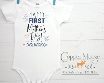 First Mother's Day Onesie®, First Mother's Day Baby, Mother's Day Baby Clothes, First Mother's Day Baby Girl, First Mother's Day Baby Boy