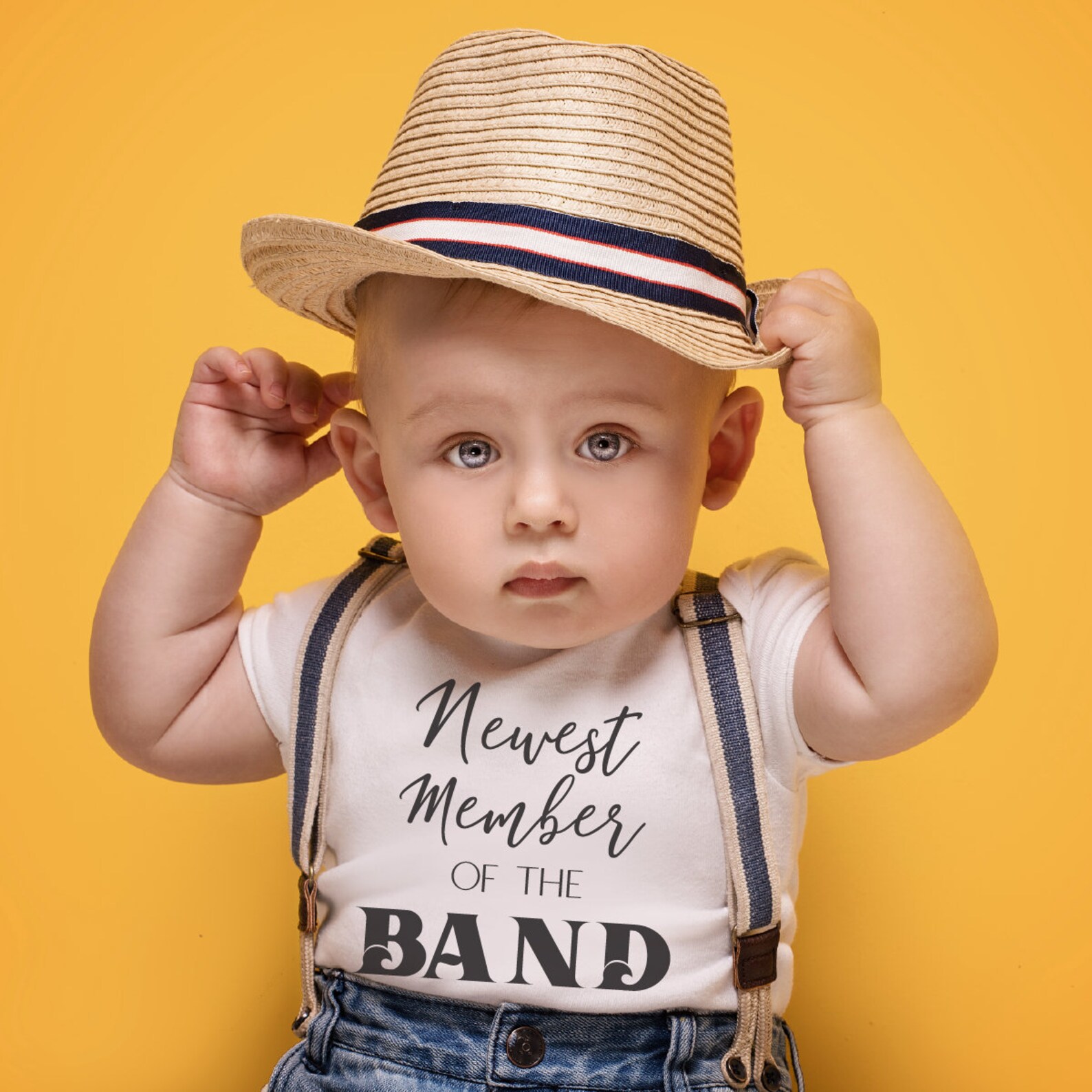 Baby Band Onesie® Organic Baby Onesie® Newest Member of the Etsy