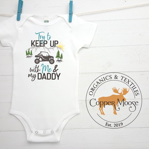 Side by Side Onesie®, Off-roading Onesie®, Off-road Onesie®, off-road baby, Side by Side Baby, off road boy, off road girl, RZR Onesie®