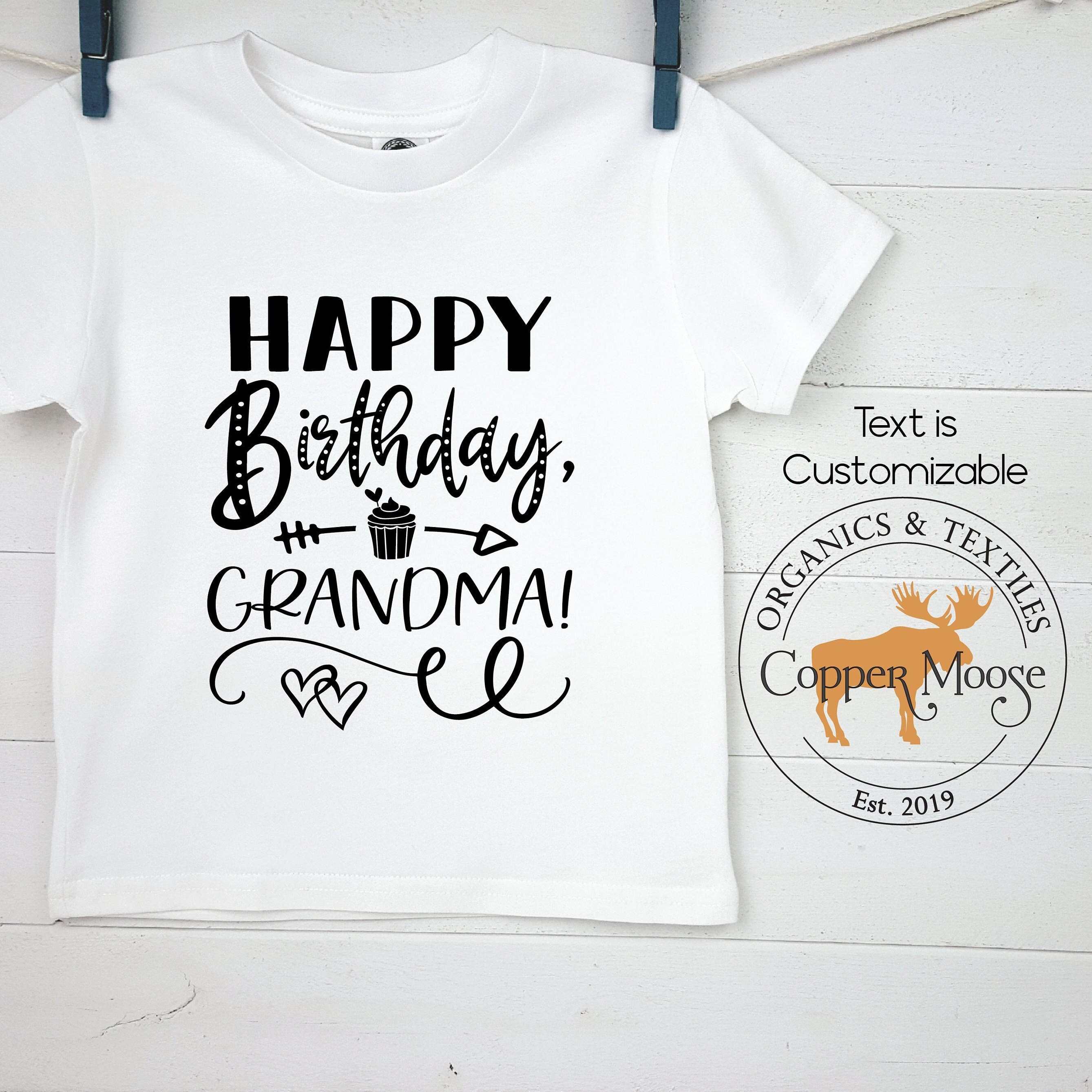 Happy Birthday Grandma T Shirt Grandma Birthday Shirt Happy Birthday Grandma Kids Shirt - Etsy New Zealand