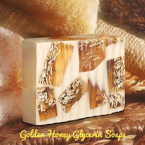Honey Almond Orange Soap Bars with Colloidal Oats and Goat&#39;s Milk | Handmade | Oatmeal Soap for Sensitive Skin | Gentle Soap | All natural