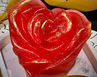 Heart Rose Shaped Soap Bars | Scented Soaps | Mother’s Day Gifts | Handmade Natural Soaps | Love | Unique gifts | Rose Heart Scented Soaps