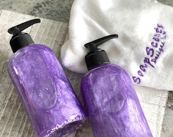 Lavender Liquid Soap | Body Wash | Gel Hand Wash | Soap Pump bottle | Moisturizing | Handmade | Gentle Cleanser | Natural | Skincare |  Bar