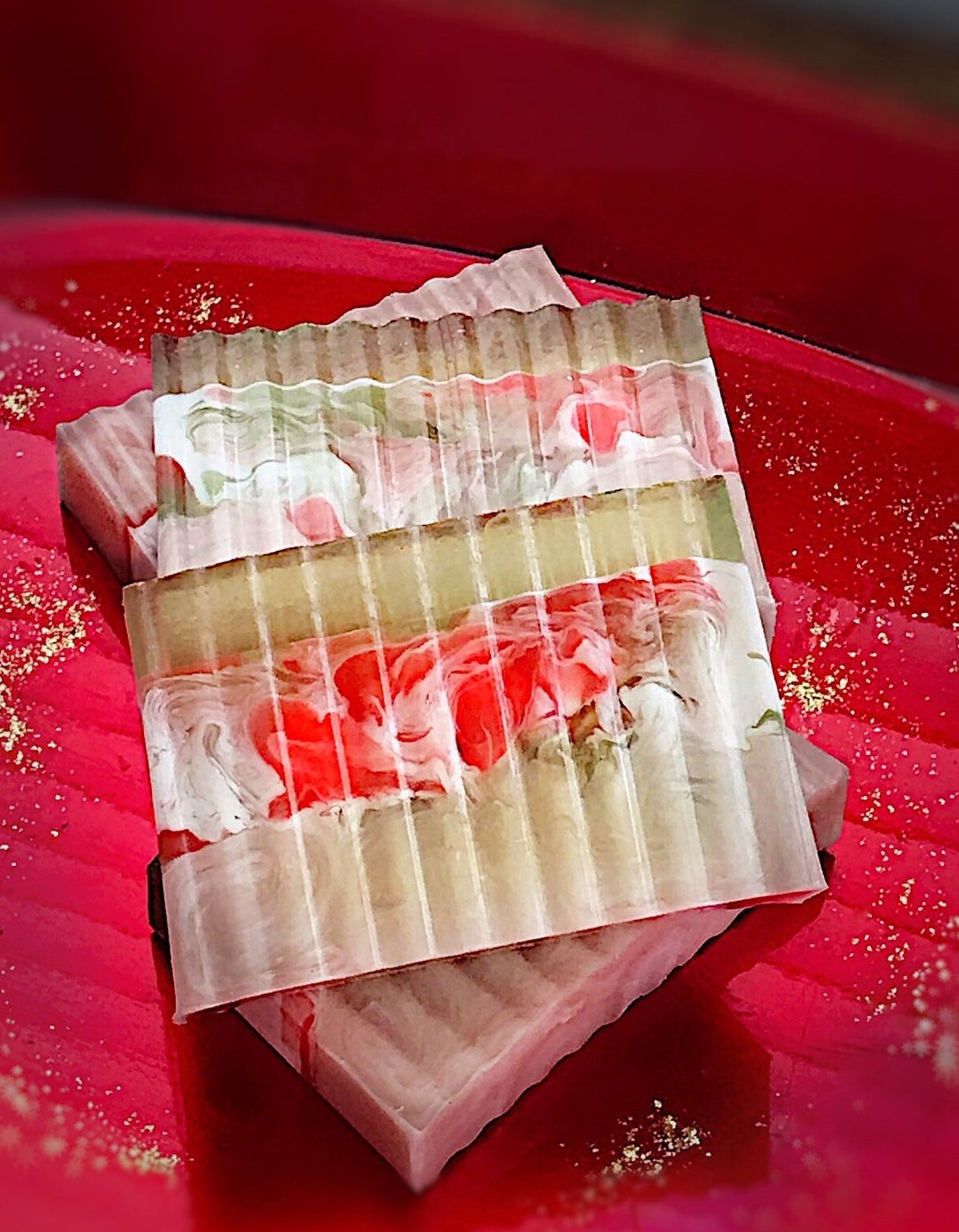 Cranberry Pomegranate Glycerin Soap Handmade Organic Unique