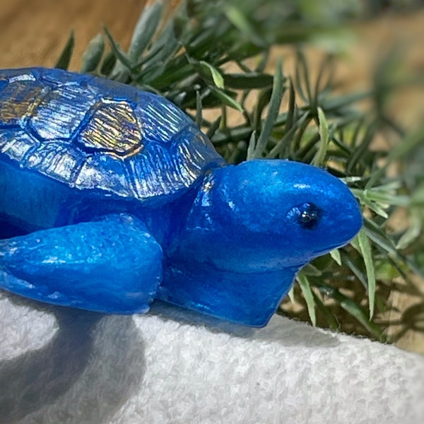 Blue Sea Turtle Glycerin Soaps | Handmade | Ocean Theme Favors | Unique Gifts | Beach Theme Soap favors | Soaps for Turtle Lovers | Bathtime